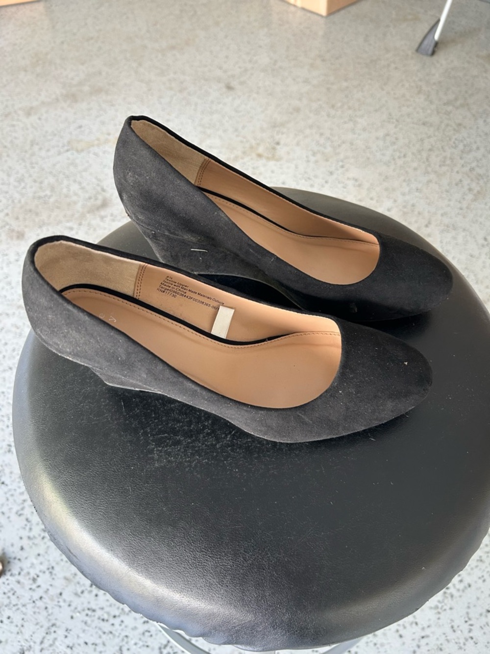 Black Wedge Pumps